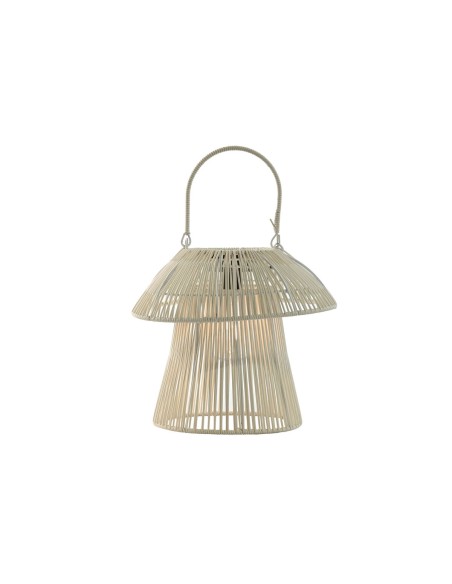 Lampe solaire Home ESPRIT Blanc Marron 31 x 31 x 30 cm (2 Unités)
