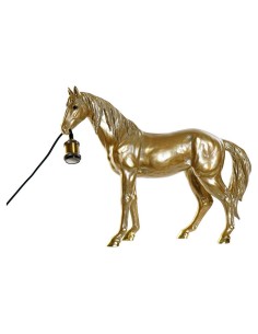 Lampe de bureau DKD Home Decor Résine 25W 220 V Doré Cheval (59.5 x 16.5 x 47 cm)