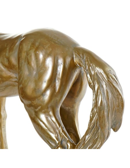 Lampe de bureau DKD Home Decor Résine 25W 220 V Doré Cheval (59.5 x 16.5 x 47 cm)
