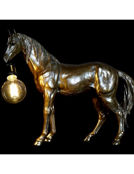 Lampe de bureau DKD Home Decor Résine 25W 220 V Doré Cheval (59.5 x 16.5 x 47 cm)