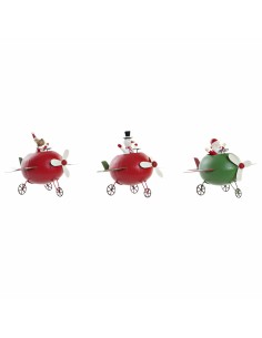 Décorations de Noël DKD Home Decor Métal Renne (19 x 14 x 13 cm) (3 pcs)