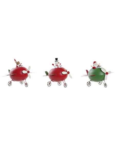 Décorations de Noël DKD Home Decor Métal Renne (19 x 14 x 13 cm) (3 pcs)