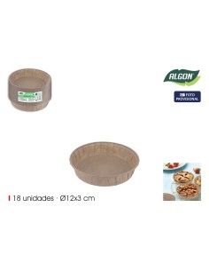 Moule pour four Algon 12 x 3 cm (18 Pièces) (24 Unités) 2