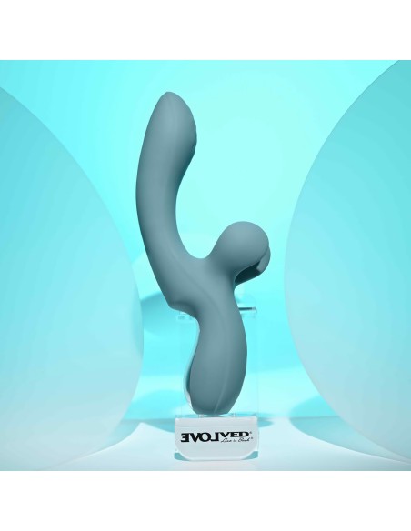 Vibration de Stimulation Double Evolved Bleu