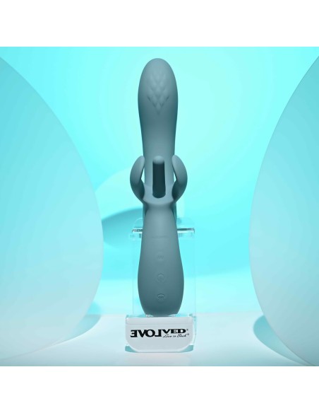 Vibration de Stimulation Double Evolved Bleu