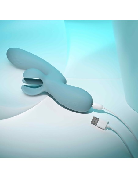 Vibration de Stimulation Double Evolved Bleu