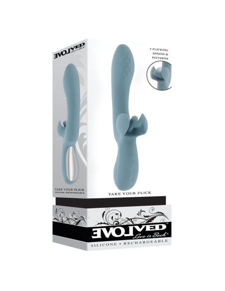 Vibration de Stimulation Double Evolved Bleu
