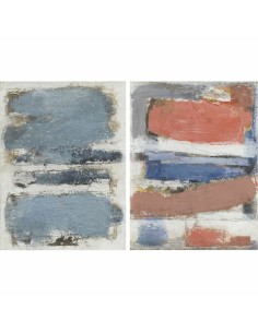 Cadre DKD Home Decor 90 x 2,4 x 120 cm Abstrait Moderne (2 Unités)