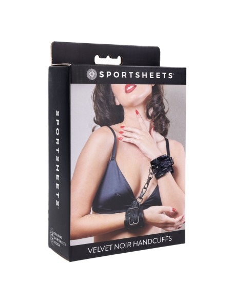 Menottes Sportsheets Velvet Noir Noir