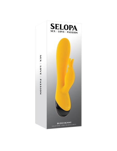 Vibration de Stimulation Double Evolved Selopa Yellow