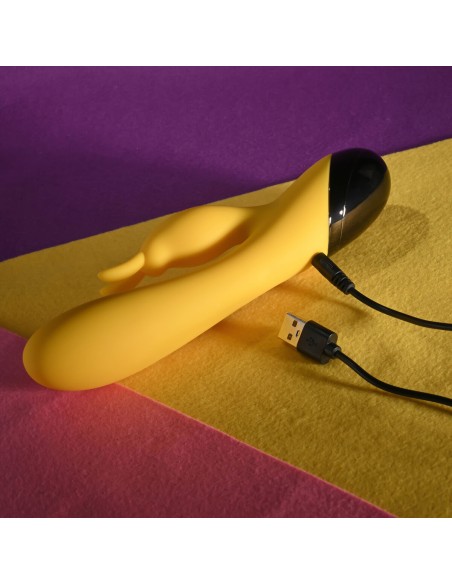Vibration de Stimulation Double Evolved Selopa Yellow