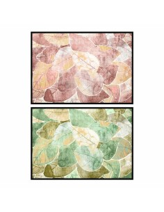 Cadre DKD Home Decor 123 x 4,5 x 83 cm Traditionnel Feuille d'une plante (2 Unités)