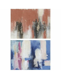 Cadre DKD Home Decor Abstrait 120 x 4 x 90 cm Moderne (2 Unités)