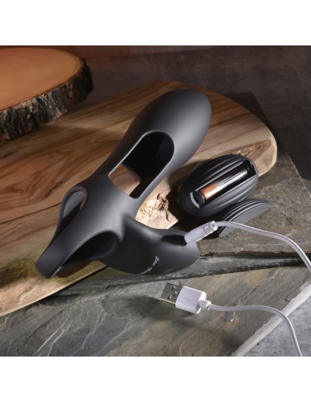 Vibration de Stimulation Double Evolved Zero Tolerance black