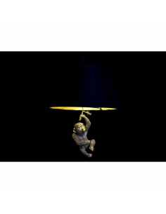 Suspension DKD Home Decor 35,5 x 35,5 x 51 cm Doré Résine Colonial 220 V 50 W Singe (2 Unités) 2