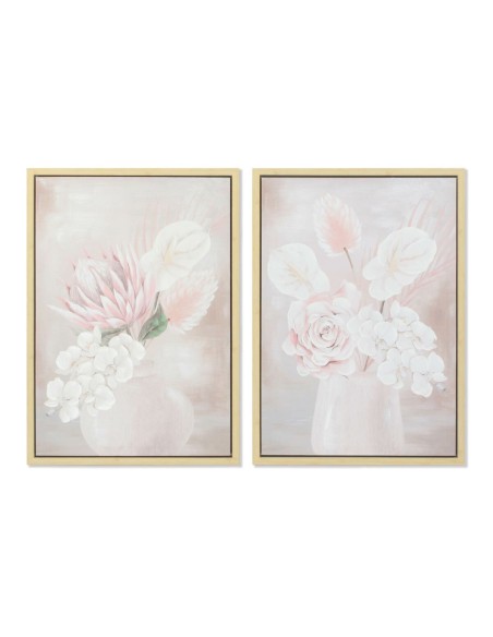 Cadre DKD Home Decor Vase 50 x 4 x 70 cm Scandinave (2 Unités)