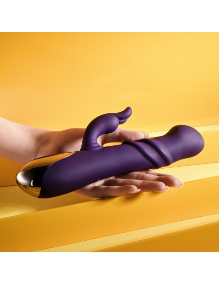 Vibration de Stimulation Double Evolved Playboy Violet Pourpre
