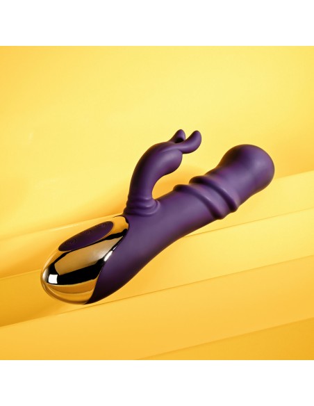 Vibration de Stimulation Double Evolved Playboy Violet Pourpre