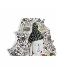 Décoration murale DKD Home Decor Bleu Rouge Doré Buda Oriental 19 x 3,1 x 26,5 cm (3 Pièces) 2