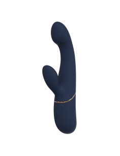 Vibration de Stimulation Double Dream Toys Goddess Collection Bleu 2