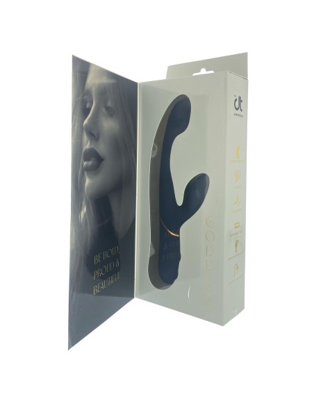 Vibration de Stimulation Double Dream Toys Goddess Collection Bleu