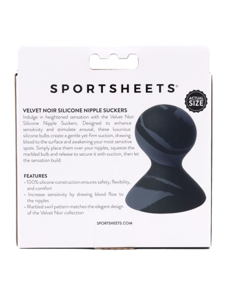Sucette de mamelon Sportsheets Velvet Noir