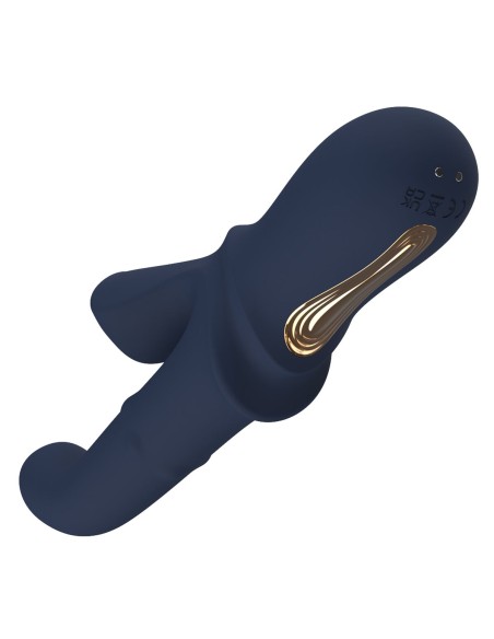 Vibration de Stimulation Double Dream Toys Goddess Collection Bleu