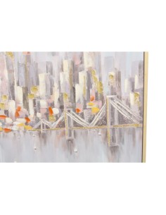 Cadre DKD Home Decor Ville 100 x 4 x 100 cm Loft (2 Unités) 2