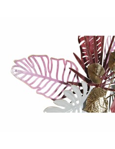 Décoration murale DKD Home Decor Métal Fleurs (66 x 13 x 74 cm) 2