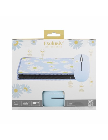 Souris et Tapis de Souris Gaming T'NB DAISY Bleu