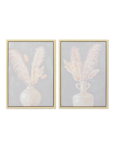 Cadre DKD Home Decor Vase 50 x 4 x 70 cm Shabby Chic (2 Unités)