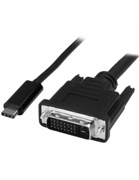Câble USB C vers DVI-D Startech CDP2DVIMM1MB Noir 1 m