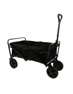Marbueno Chariot Pliable Multiusages Acier 150 KG Noir Jardin, Plage, Camping 86X50X59 cm
