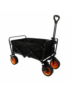Marbueno Chariot Multiusages Pliable Acier 200 KG Noir Jardin, Plage, Camping 86X50X59 cm