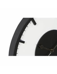 Horloge Murale DKD Home Decor 50 x 3,5 x 50 cm Noir Blanc Vintage Bois MDF (2 Unités) 2