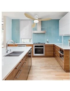 Ventilateur de Plafond avec Lumière FARELEK Ø 137 cm 100 W Blanc 2