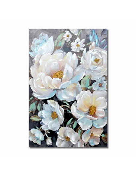 Cadre DKD Home Decor Fleurs 80 x 3 x 120 cm Romantique (2 Unités)
