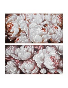 Cadre DKD Home Decor 120 x 3 x 60 cm Fleurs Romantique (2 Unités)