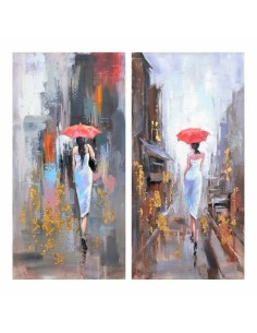 Cadre DKD Home Decor Parapluie 60 x 3 x 120 cm Loft (2 Unités)