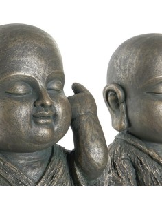 Figurine Décorative DKD Home Decor Fibre de Verre Moine (2 pcs) (27 x 27 x 40 cm) 2