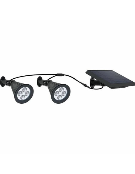 Spot solaire Lumi Garden Family Spiky 2 en 1 Noir Aluminium Acier (2 Unités)