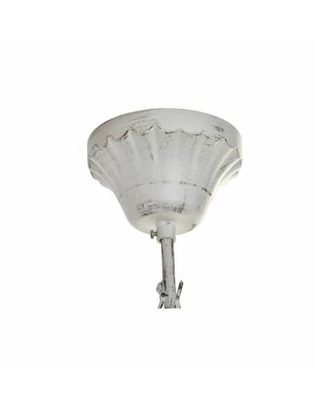 Suspension DKD Home Decor Blanc Métal Plastique 40 W Romantique Décapé 220 V 70 x 70 x 63 cm