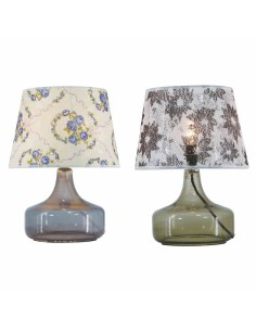 Lampe de bureau DKD Home Decor 28 x 28 x 40,5 cm Verre Multicouleur 220 V 50 W (2 Unités)