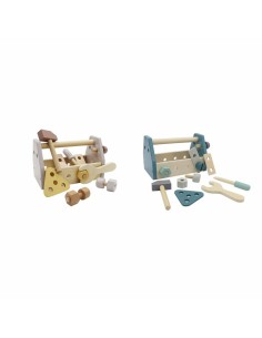 Jeu en bois DKD Home Decor Boîte à outils (21 x 11.5 x 13 cm) (2 pcs)
