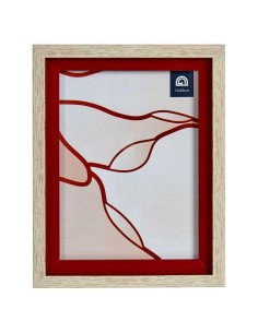 Cadre photo 16515 Rouge Marron 18,8 x 2 x 24 cm Verre Bois Plastique 2