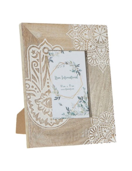 Cadre photo DKD Home Decor Marron Bois Plastique Bois de manguier Indien 20 x 2 x 25,5 cm