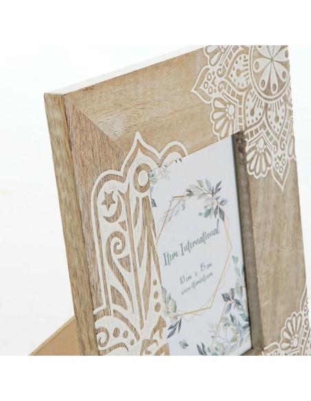 Cadre photo DKD Home Decor Marron Bois Plastique Bois de manguier Indien 20 x 2 x 25,5 cm
