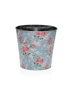 Cache-pot Versa XL Bleu Métal Minimaliste 16,5 cm