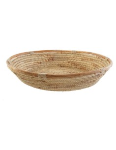Centre de Table DKD Home Decor 42 x 42 x 8 cm Naturel Marron Tropical