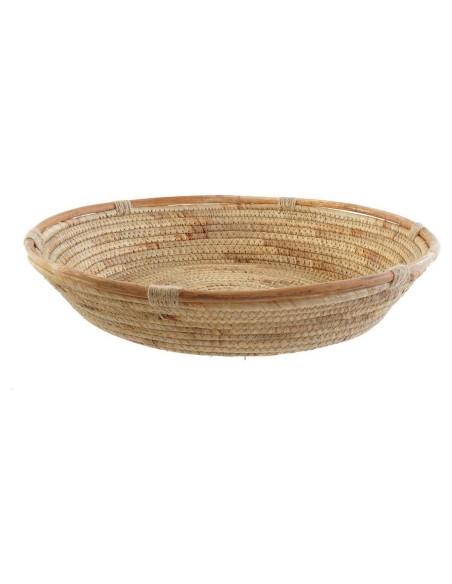 Centre de Table DKD Home Decor 42 x 42 x 8 cm Naturel Marron Tropical